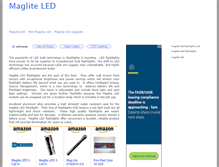 Tablet Screenshot of magliteled.com